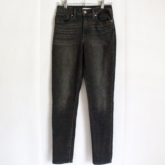 Levi's Denim - Levis 28x30 721 High Rise Skinny Black/Gray Jeans Dark Wash Soft Jeans